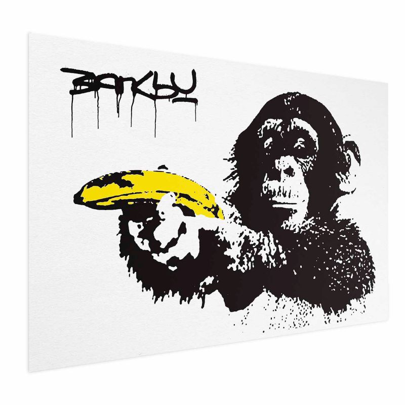 Plakat Artgeist Bananowy pistolet 30x21 cm bez ramy 1 szt