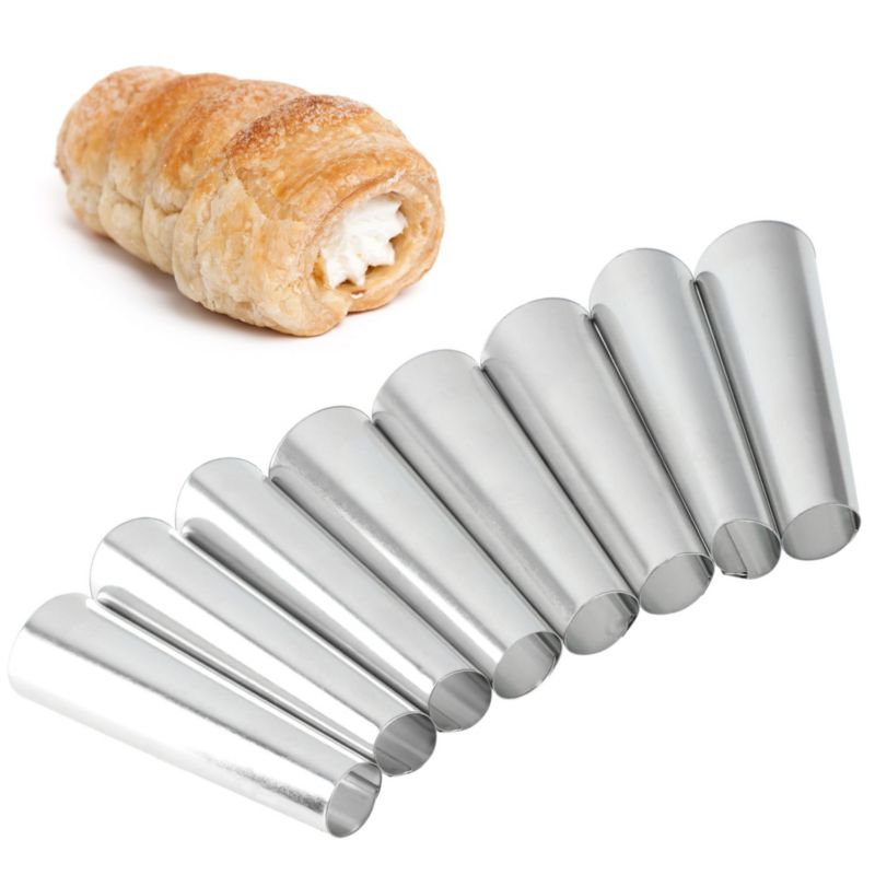 Foremki KADAX 8x Do Rurek Z Kremem Do Pieczenia Ciastek Forma Stalowe 9cm 1szt.