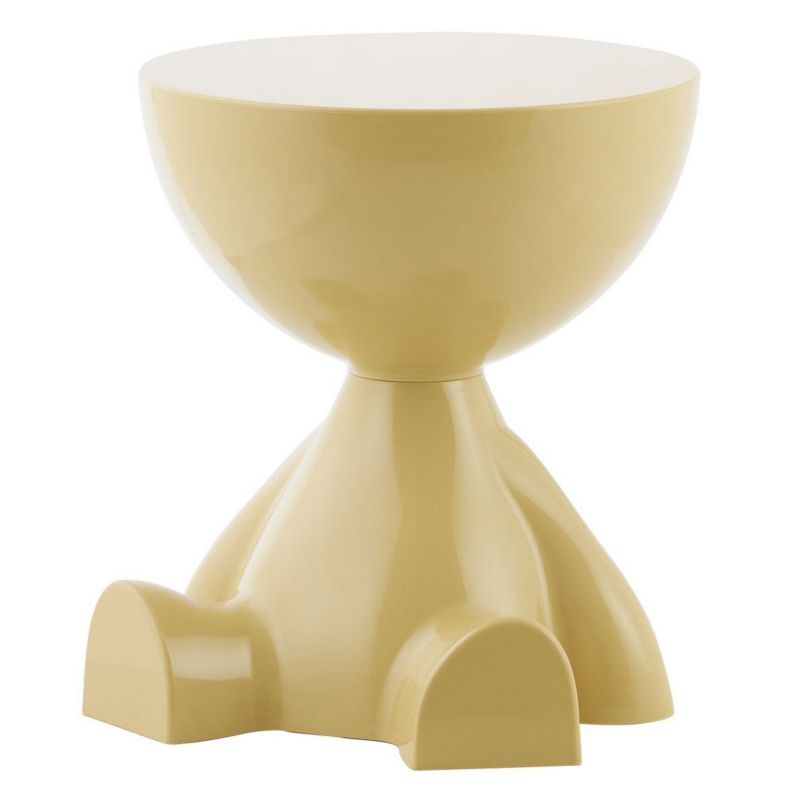 Stolik Pomocniczy Rodi Howhomely Plastikowy Żółty Minimalistyczny Dziecięcy 36,5X41 Cm 1 Szt.