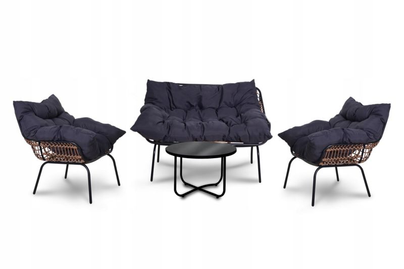 Zestaw mebli ogrodowych Corciano St Miguel stolik sofa i fotele 1szt.