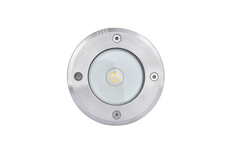 Lampa gruntowa najazdowa Lutec Cydops czarno-biała LED 7W 4000K 580lm IP67 wym: 5,6 x 11 x 11 cm aluminium - 1 szt.