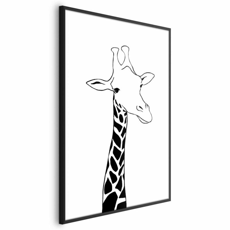 Plakat Artgeist Kraciasta szyja 60x90 cm z ramą czarną 1 szt