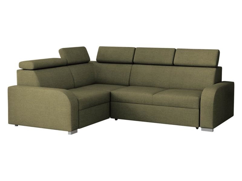 Narożnik z funkcją spania MIRJAN 24 Oslo 2rR1 80 oliwkowy welur 1 szt.