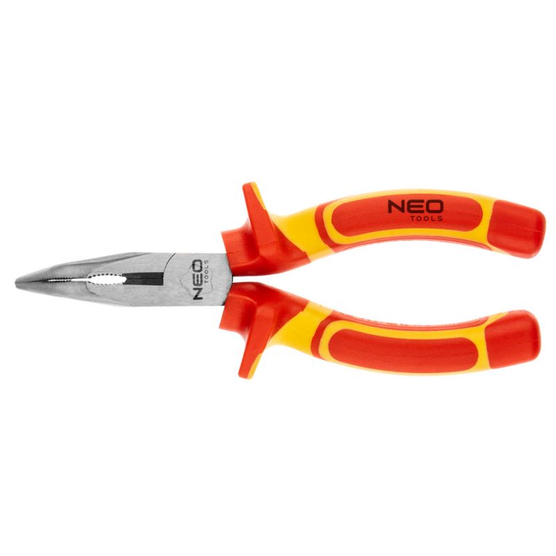 Szczypce wydłużone NEO TOOLS wygięte 160 mm 1000V , CrV, polerowane 1 szt