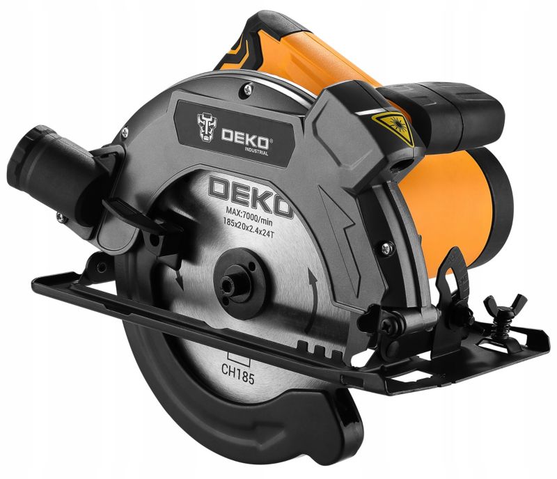 Piła tarczowa DEKO 1600W prowadnica laserowa 1 kpl.