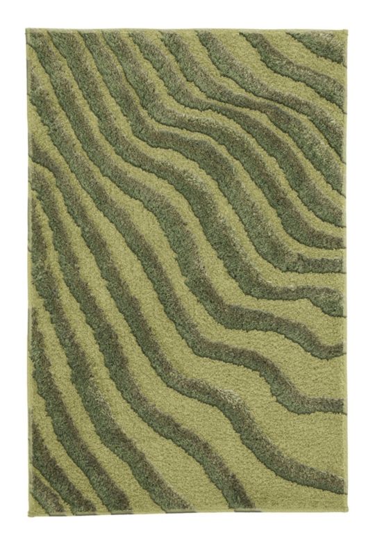 Dywanik łazienkowy Kleine Wolke Terrace 120x70 cm, antypoślizgowy, zielony, 1 szt.