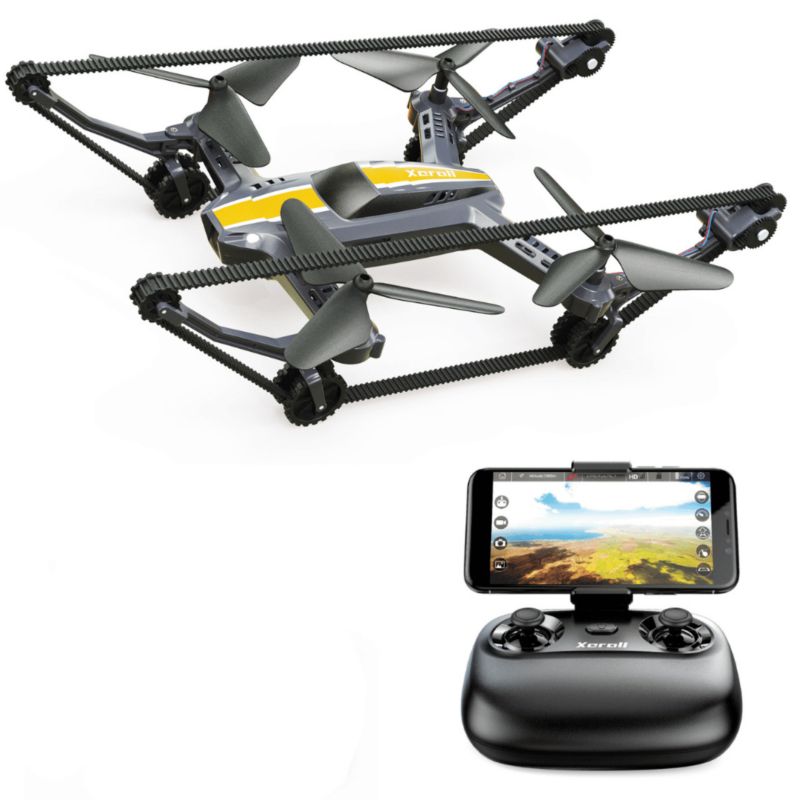 Dron czołg MODO24 Xerall X-TankCopter 2w1 lata i jeździ kamera FPV WiFi 720p HD (RTF) 1 kpl.