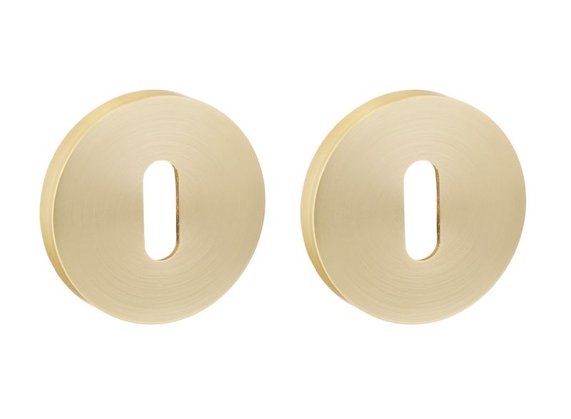 Rozeta drzwiowa Schaffner Lucy na klucz złota