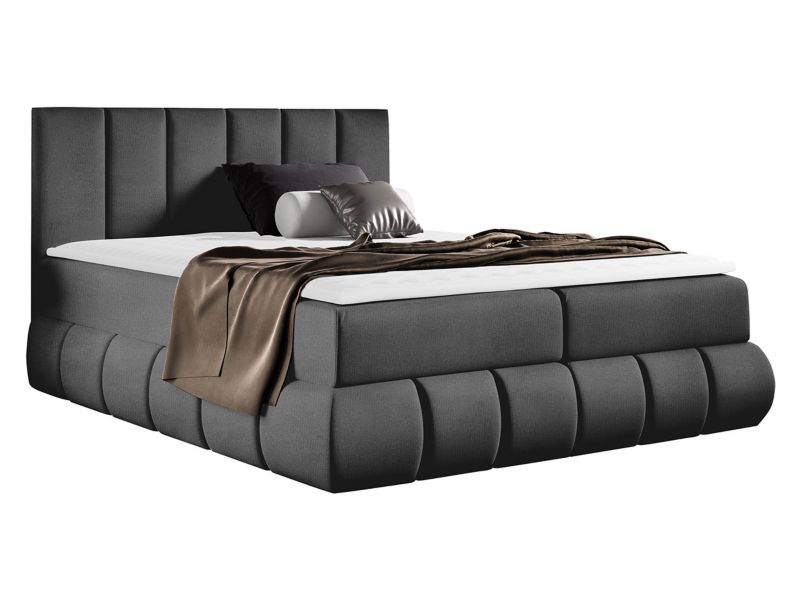 Łóżko kontynentalne MIRJAN 24 Venezia 120x200 stalowy szary 1 szt.