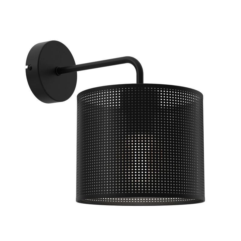 Kinkiet ścienny Luminex Loft Shade czarny mat 1 x E27 x 15W IP20 wym: 24 x 18 x 26 cm - 1 szt.