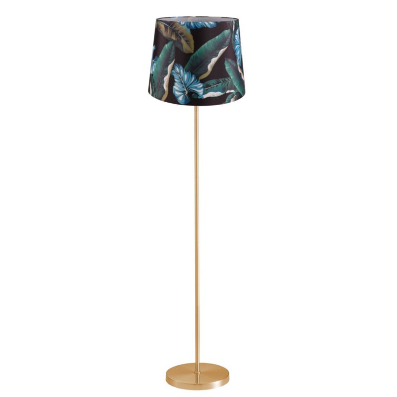 Lampa podłogowa Sanico Goldlux scarlet złota abażur stożek 35cm wild nature E27 IP20 - 1 szt.