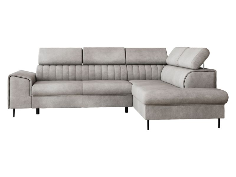 Narożnik z funkcją spania MIRJAN 24 Kadurin prawy z funkcją spania srebrny szary 1 szt.