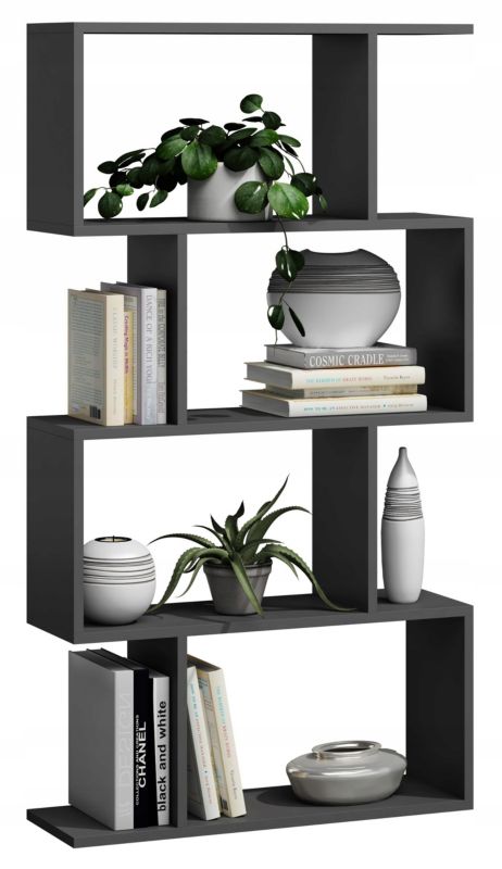 Regał Matkam otwarty BASK 4 szafka Per czarny 1 szt.