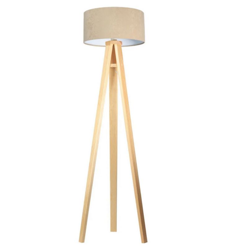 Lampa Bps Koncept stojąca HOME 40 beżowa/biała/sosna 1 szt