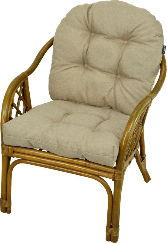 Poduszka na fotel rattanowy AMPO beżowy 1 szt.