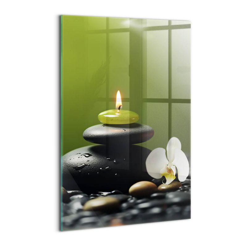 Szklany Obraz Ścienny Wallfluent 40x60 cm Zen relaks natura i kamienie 1 szt.