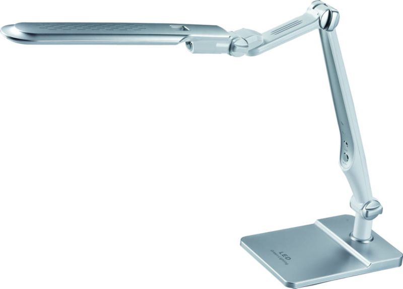 Lampa biurkowa Kaja Mica srebrna LED 10W 3000K-6000K 950lm IP20 wym: 65 x 50 x 15 cm tworzywo sztuczne - 1 szt.