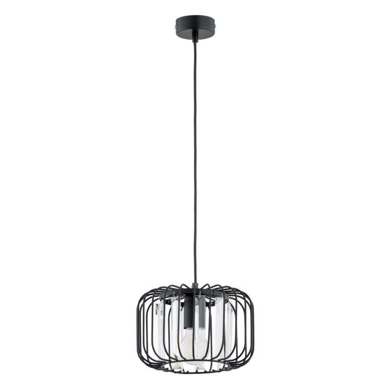 Lampa wisząca Alfa Lexa 2587 czarna industrialna 1xE27 x 15W 1 szt.