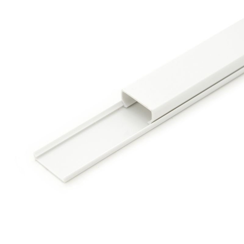 Korytko kablowe CanaLux CNL-C-20010-36, kanał elektroinstalacyjny 20x10mm z pokrywą 72 mb, białe, 36 szt.