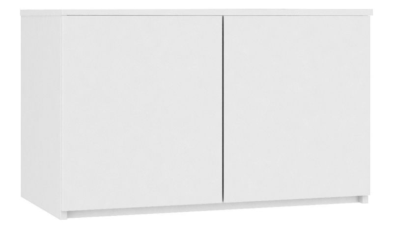 Nadstawka na szafę Akord S90 Biała 90 cm 2 drzwi kolor Biały mat 2 półki 90x51x55 cm 1 szt.