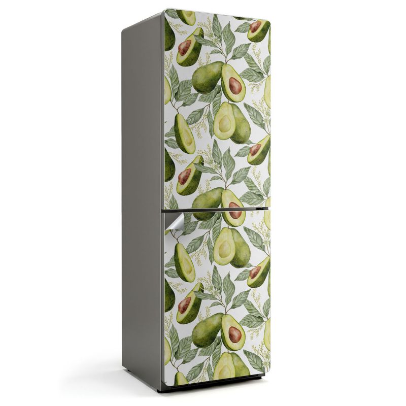 Folia Ozdobna Na Lodówkę Wallfluent 60x190 cm Wzór z awokado i liści 1 szt.