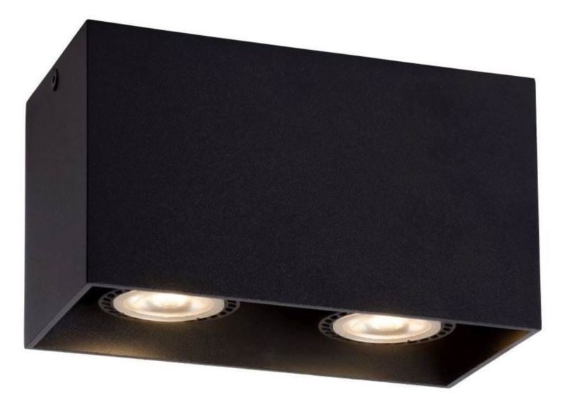 Spot sufitowy Lucide Bodi czarny 2 x GU10 x 50W IP20 wym: 16,5 x 8,25 cm - 1 szt.
