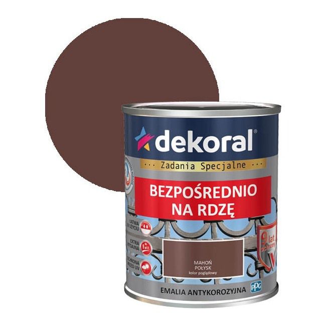 Emalia antykorozyjna Dekoral mahoń 0,65 l