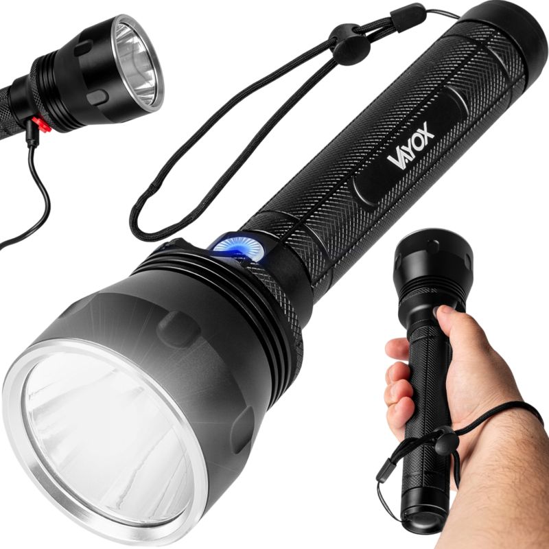 Latarka taktyczna Vayox VA0253 akumulatorowa wodoodporna IPX5 1570lm 1 szt.