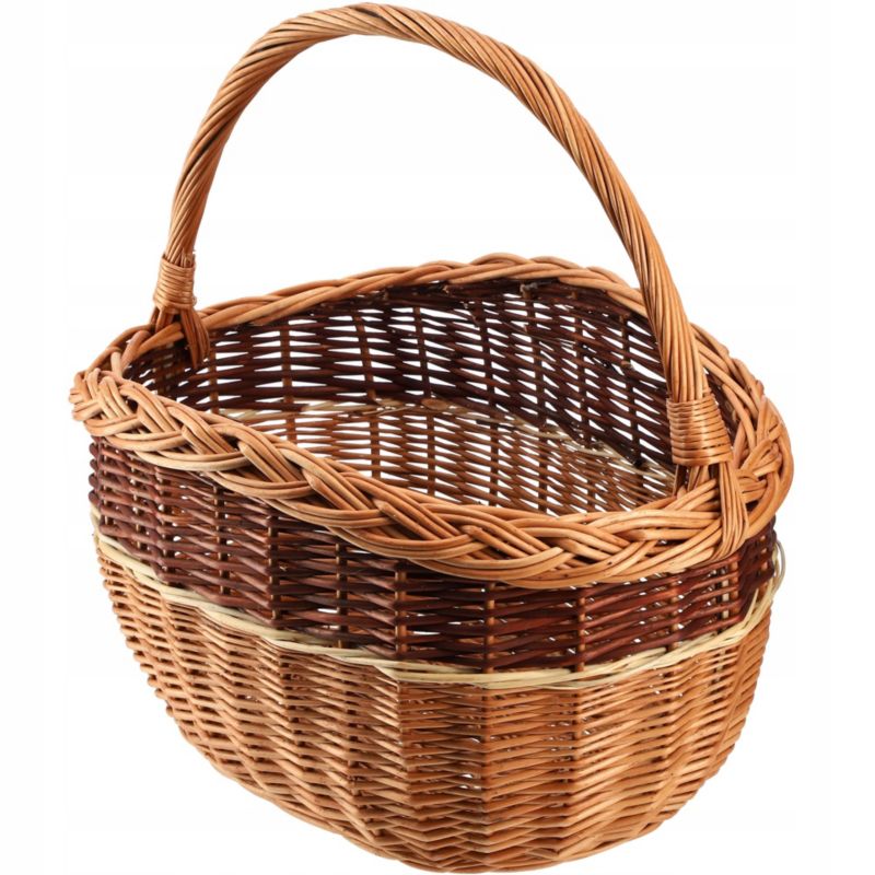Kosz KADAX Wiklinowy Koszyk Na Grzyby Zakupy Piknik Owoce Z Wikliny Duży Eko 1 szt.