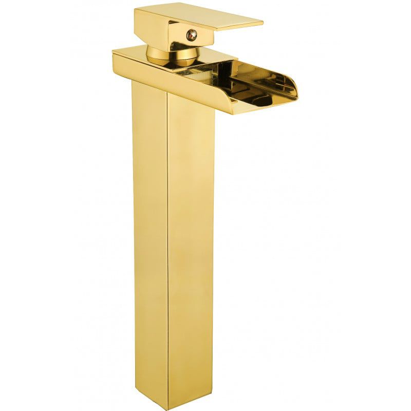 Bateria umywalkowa wysoka Mexen Hydra złota 31,5 cm 1 szt.