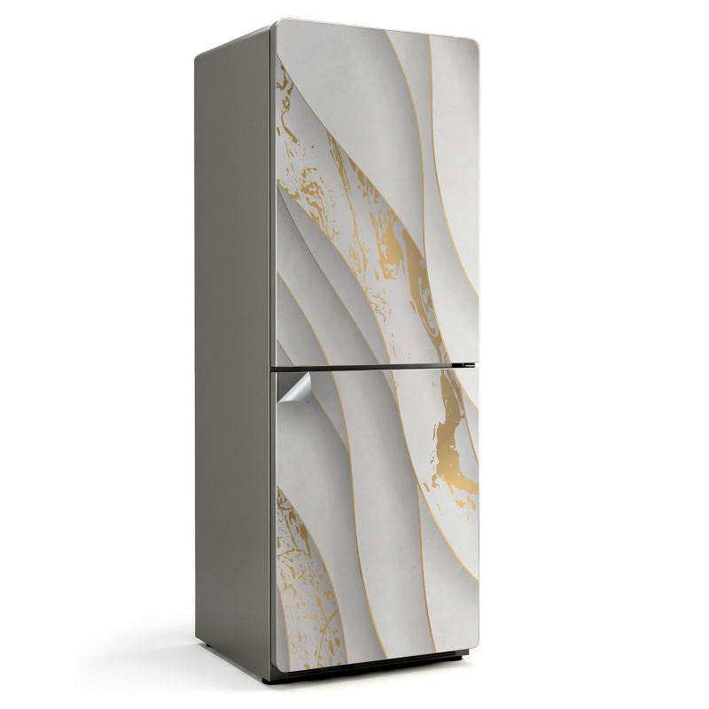 Ochronna naklejka na lodówkę Wallfluent 70x190 cm Fale i tekstury w ruchu 1 szt.