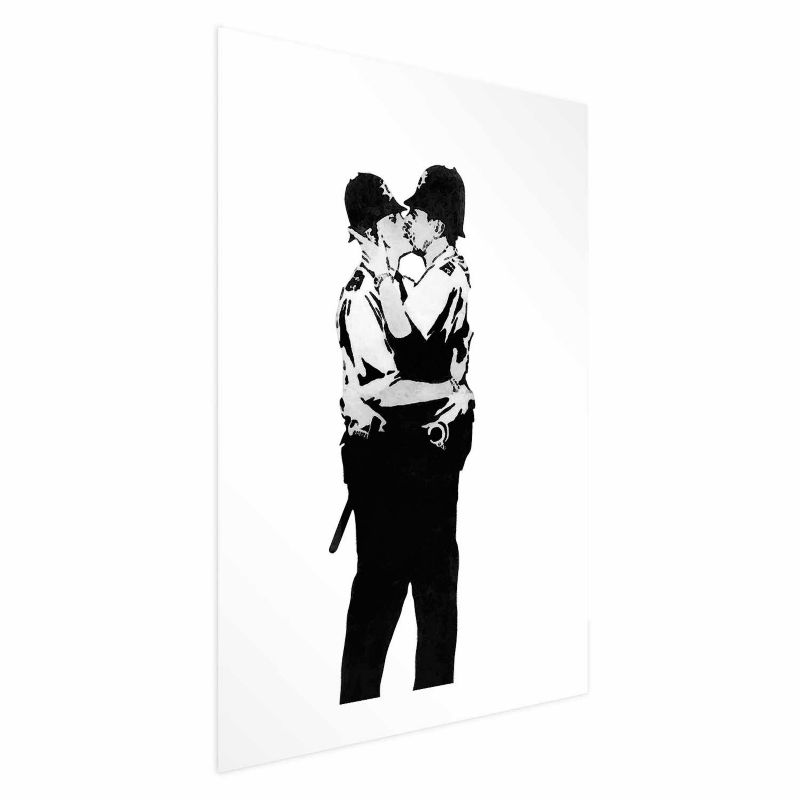 Plakat Artgeist Kissing Coppers 60x90 cm bez ramy 1 szt