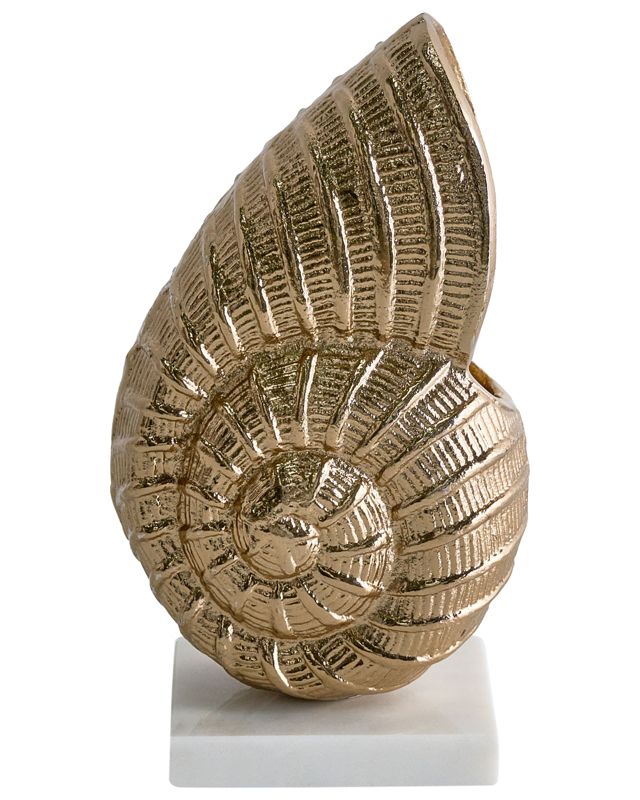 Figurka dekoracyjna Muszla Tulje Metal Złoty 1 szt.