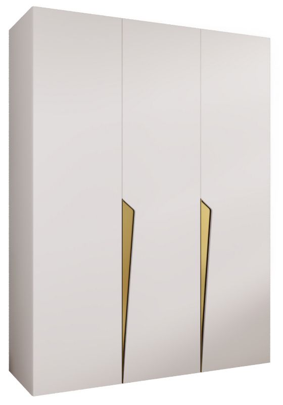 Szafa uchylna otwierana Abiks PIANO 1 150 wys 202 cm Biały + Złoty 1 szt