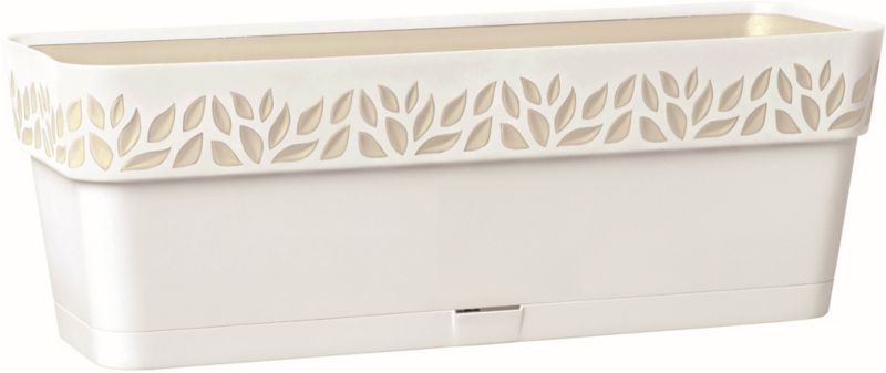 Donica balkonowa Cloe 50 cm biała