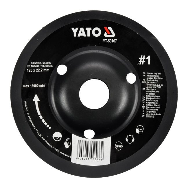 Tarcza Yato 125 mm szlifowanie / frezowanie