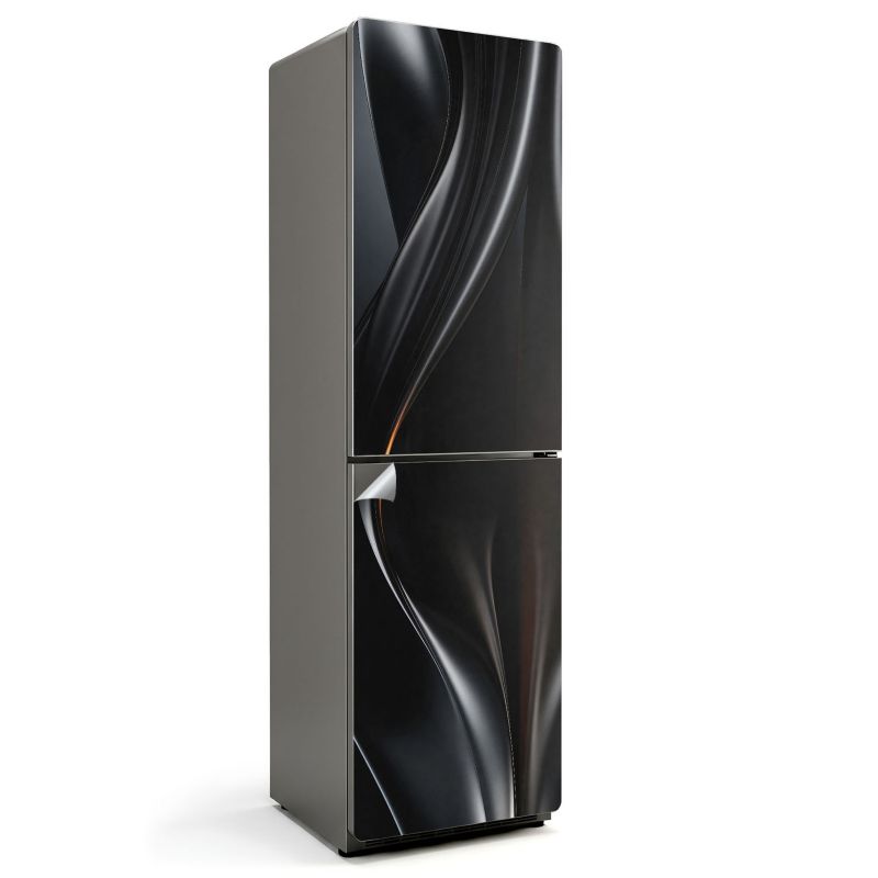 Naklejka na lodówkę Wallfluent 60x205 cm Płynne fale i krzywizny 1 szt.