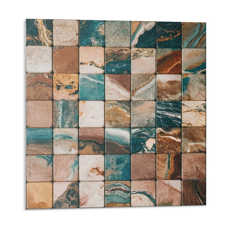 Kafelki samoprzylepne Wallfluent 50x50 cm Wzór mozaiki z kamiennych elementów 4 szt.