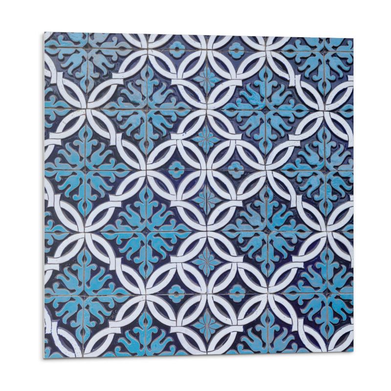 Kafelki samoprzylepne Wallfluent 50x50 cm Geometria z florą w nowoczesnym stylu 4 szt.