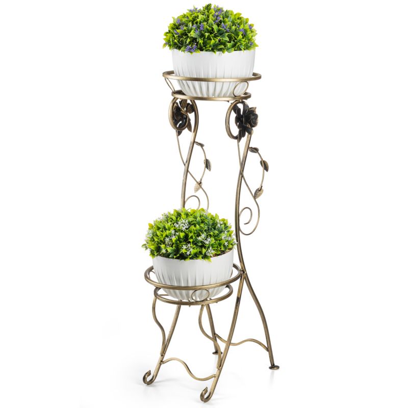 Kwietnik Dąstal Metalowy Złoty 40x28x90 cm 1 szt.