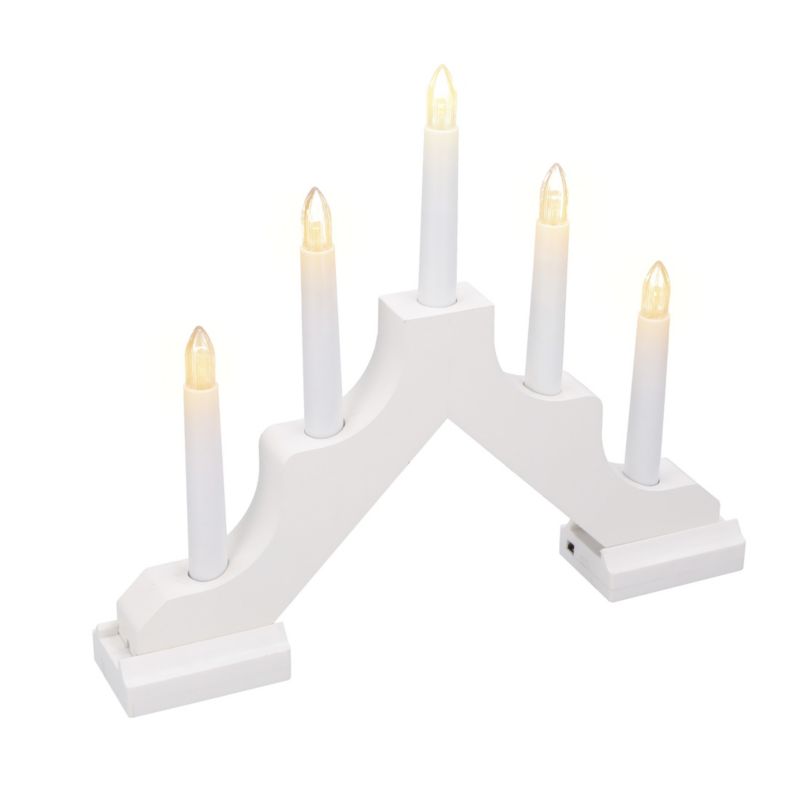 Świecznik 5 LED JUMI świąteczny LATARENKA na boże narodzenie TIMER baterie 1 szt.