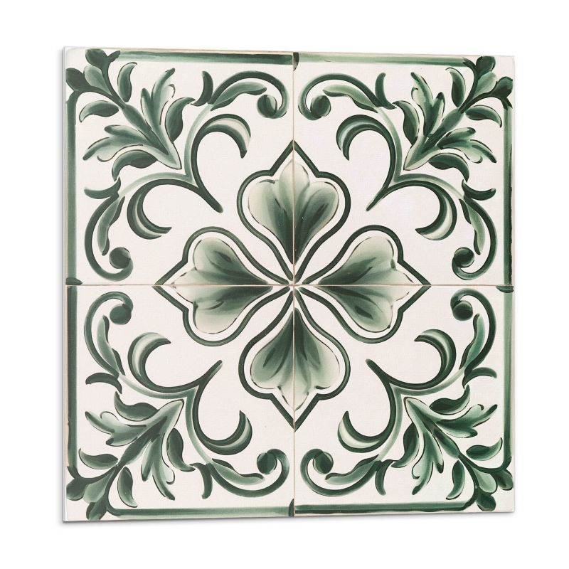 Kafelki samoprzylepne Wallfluent 50x50 cm Liście z sercami w harmonii 4 szt.