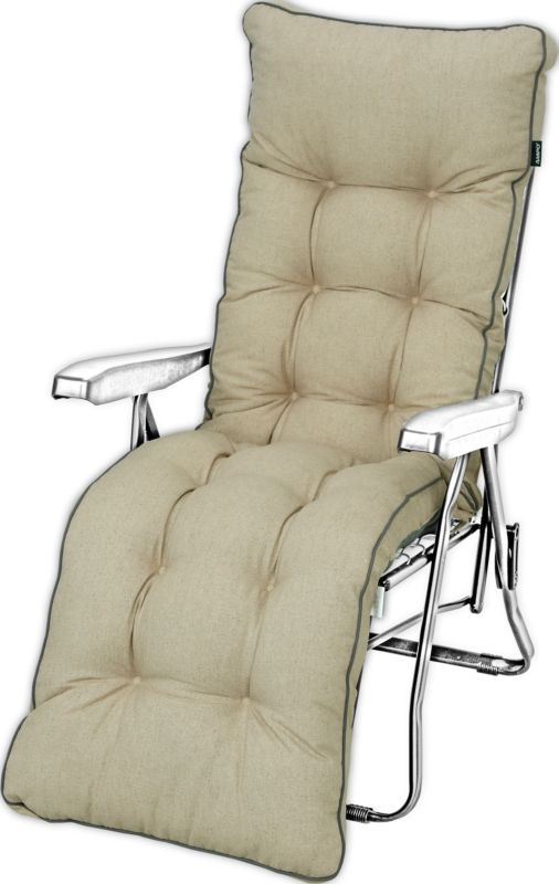 Poduszka na leżak z podnóżkiem AMPO wodoodporna beżowy 1 szt.