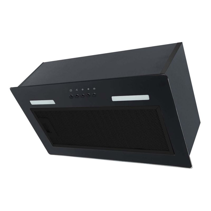 Okap kuchenny do zabudowy 52cm Berdsen podszafkowy LED czarny 1szt.