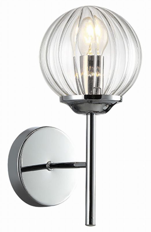 Kinkiet ścienny Candellux Best chromowany przezroczysty 1 x E14 x 40W IP20 wym: 27 x 17 x 12 cm - 1 szt.