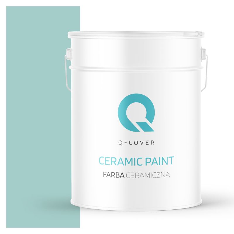 Farba Ceramiczna Do Ścian i Sufitów Q-Cover Miętowy H1553 Głęboki Mat 10L