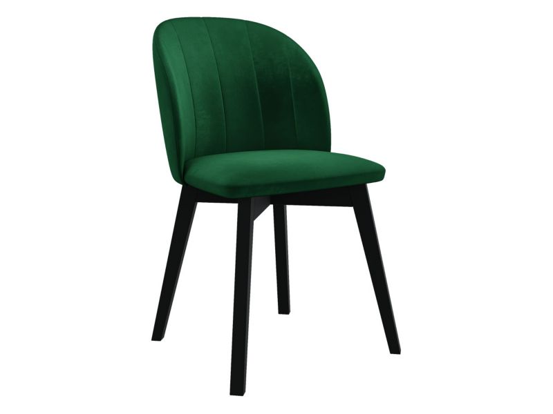 Krzesło do jadalni MIRJAN 24 S100 czarny + butelkowa zieleń 1 szt.