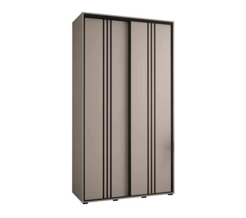 Szafa przesuwna Abiks 60 wysoka Dakota 6 140 kaszmir+kaszmir+czarn 1 szt