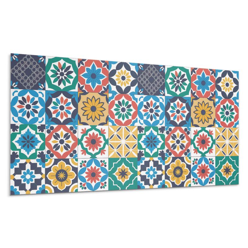 Panel samoprzylepny Wallfluent 120x60 cm Geometria mozaik w zharmonizowanej kompozycji 1 szt.