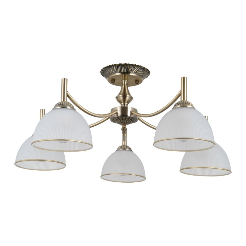 Lampa wisząca Italux Fener 5 x E27 antyczne złoto